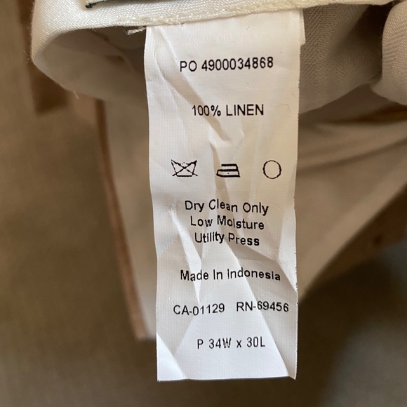 Polo Linen Suit Wheat 42R pants 34x32 - Picture 2 of 5